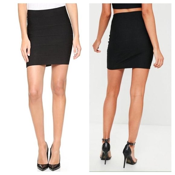 BCBGeneration Beautiful Textured Bandage Pencil Power Mini NWT - Picture 3 of 9